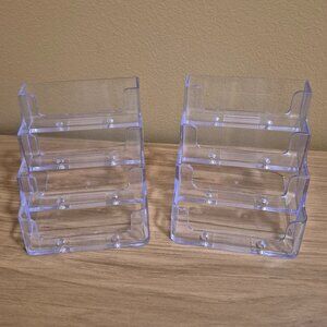 Acrylic 4 Pocket Business Card Holder-set of 2